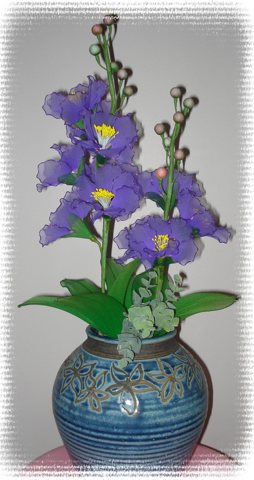 Handmade Stocking Flowers my flowers