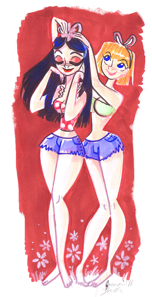 Joanna Davidovich's Art & Animation Blog Daily Crapbook Daisy Dukes