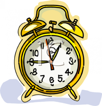 pink clock clipart