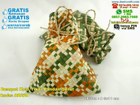 Dompet Koin Tikar Pandan Serut