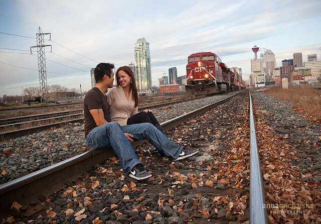 couples on train tracks couples on train tracks