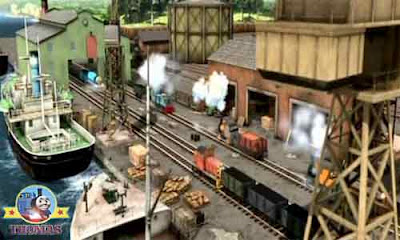 Grand Gordon Thomas and friends Bash Dash and Ferdinand logging locomotive engine Island of Sodor