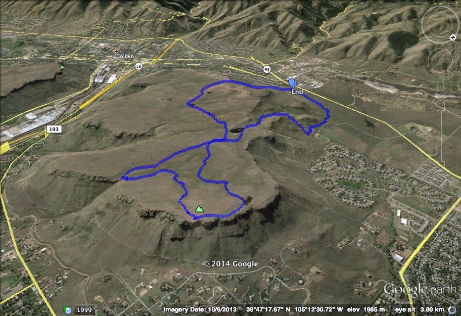 Go Hike Colorado N. Table > Mesa Top > Rim Rock > Tilted Mesa Loop