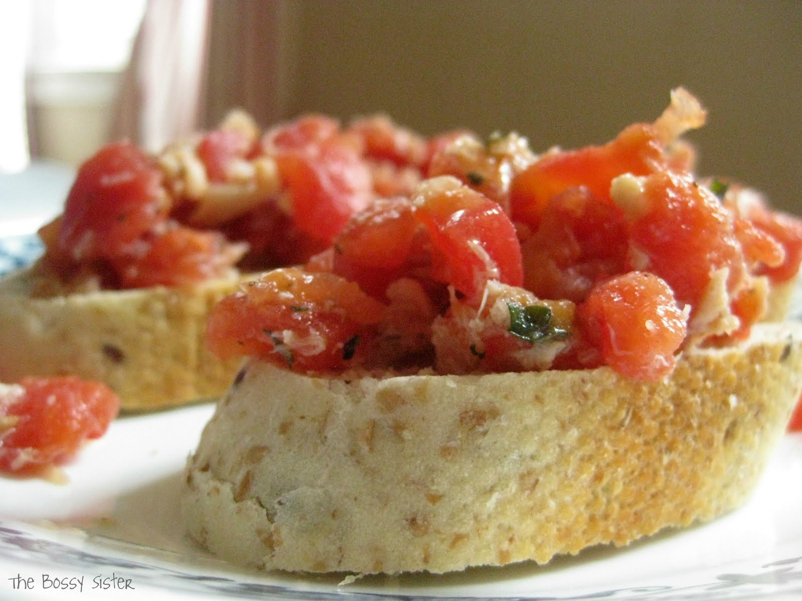 The Bossy Sister Crab Bruschetta