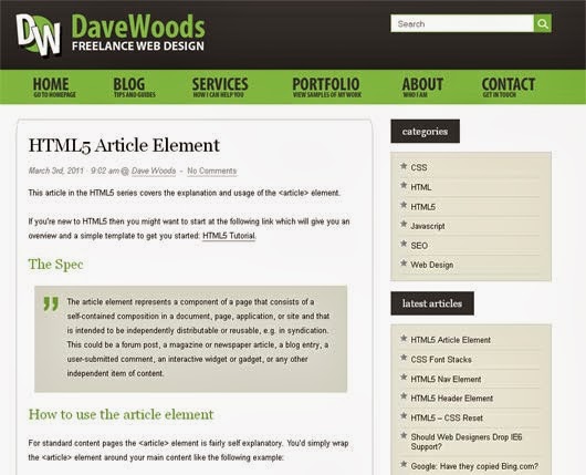 HTML5 Article Element HTML5 Article Element