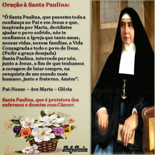 Oração à Santa Paulina