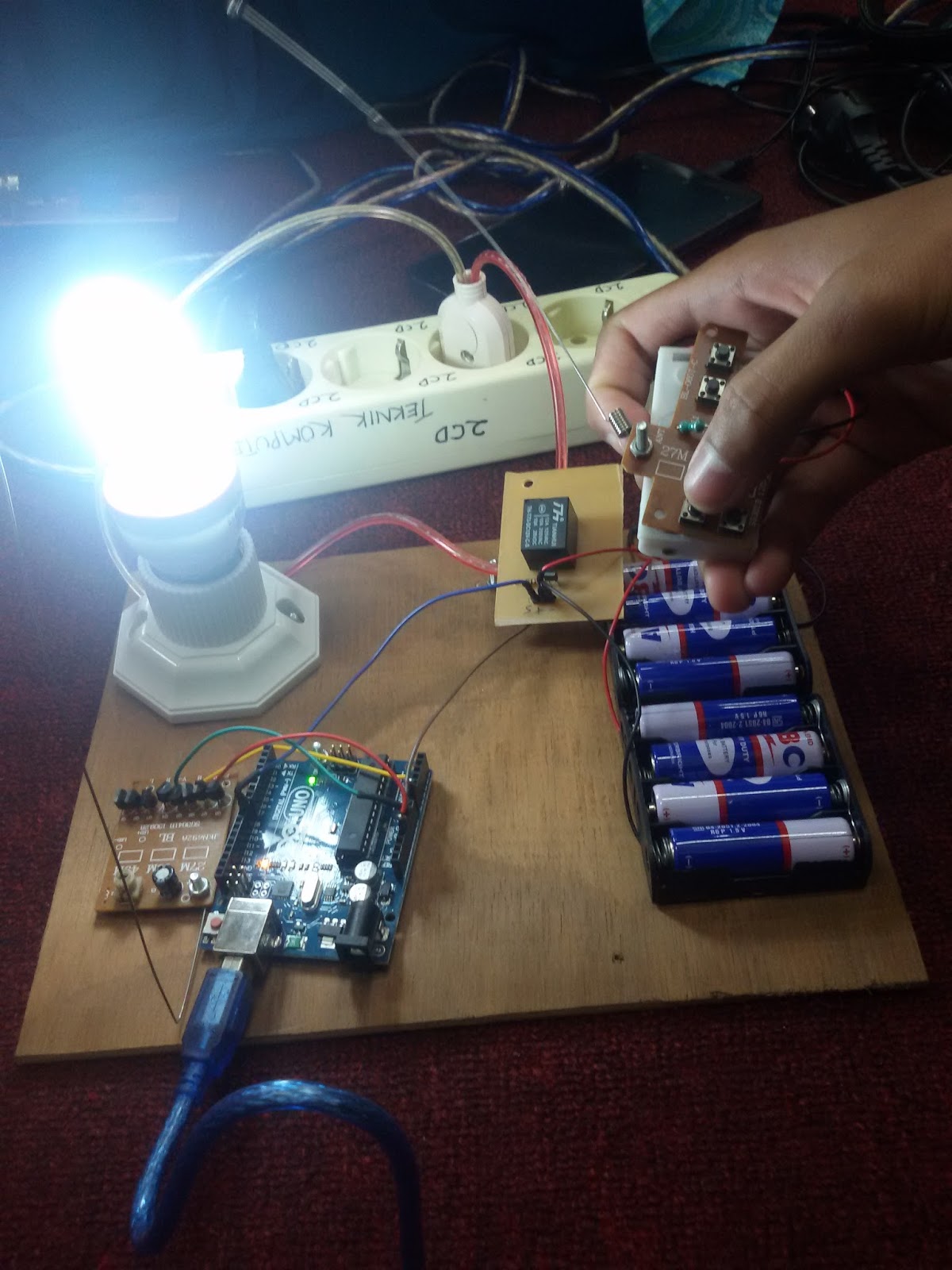 Kendali lampu dengan arduino