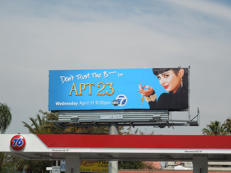Don't Trust the B in Apt 23 billboard Apt 23 TV billboard