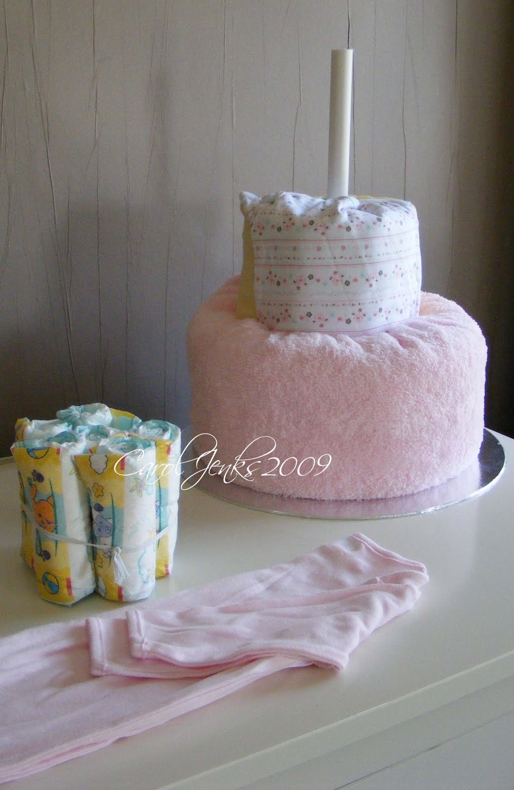 Carol's Crafty Corner Nappy Cake Tutorial