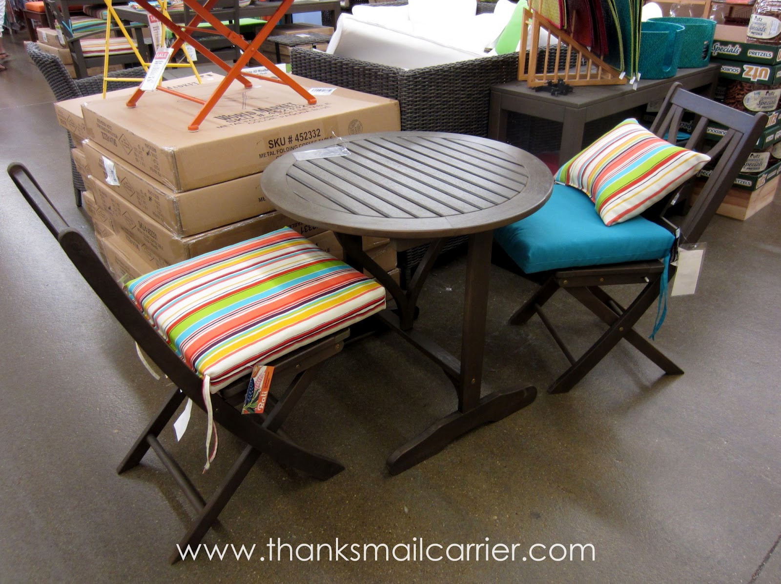 Thanks, Mail Carrier Outdoor Living in Style with Cost Plus World Market