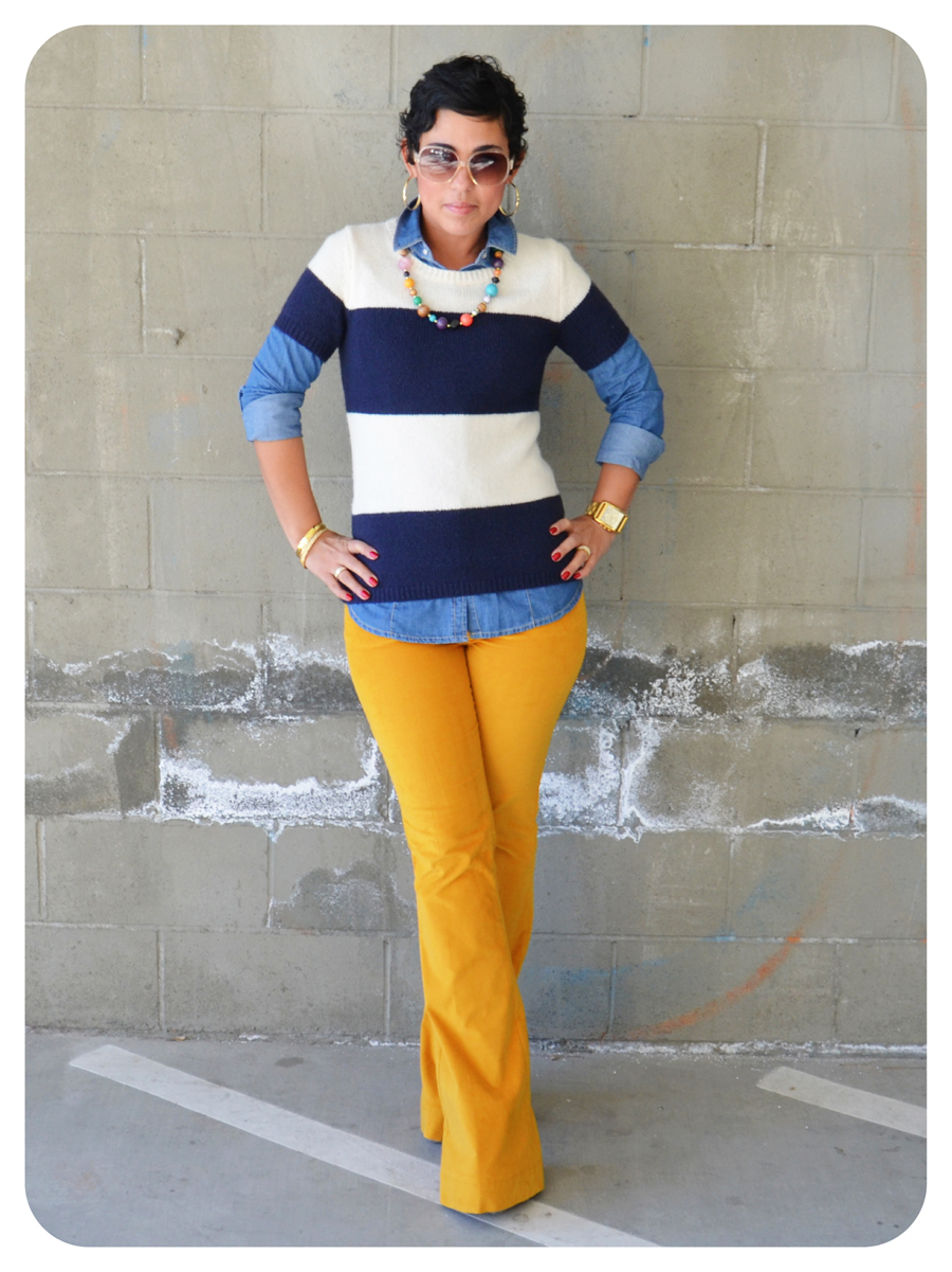 DIY Corduroy Flared Pants Pattern Review Jalie 2908 Fashion