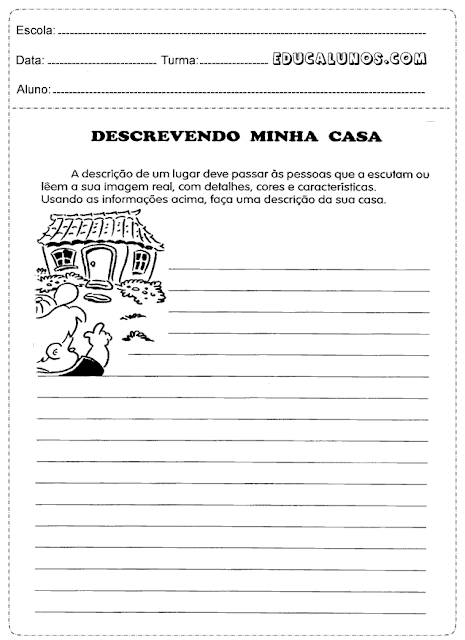 Descrevendo minha casa
