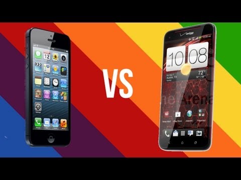 htc droid dna vs iphone 5