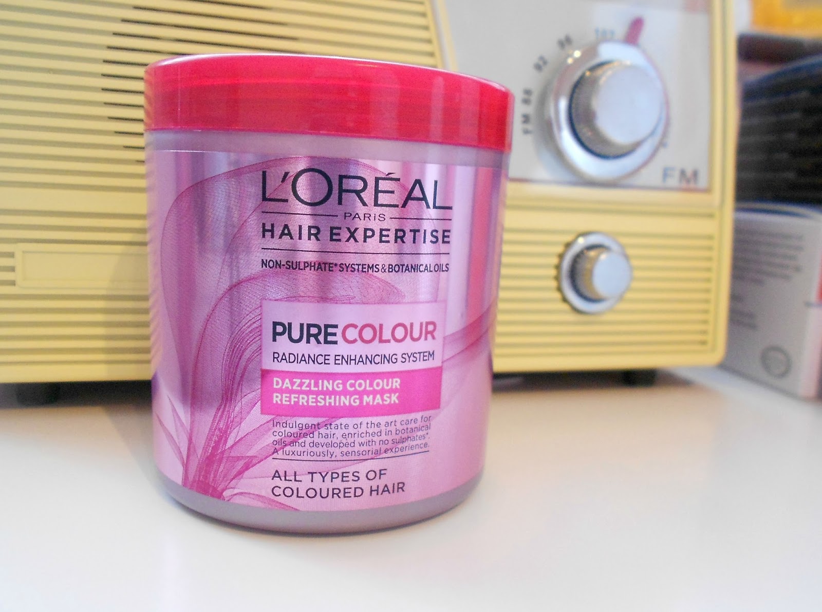 loreal Pure Colour dazzling colour refreshing mask | Lovely Jubbly