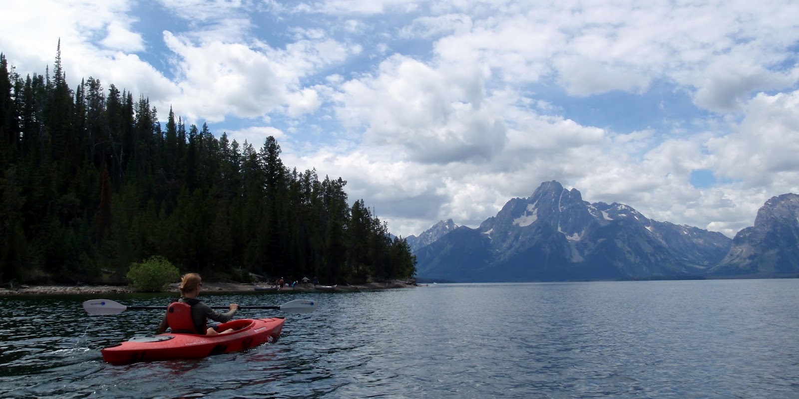 wasatch and beyond Kayaking on Jackson Lake