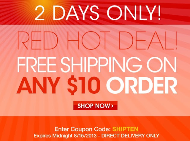 Avon Free Shipping on $10 Orders code SHIPTEN August 15, 2013