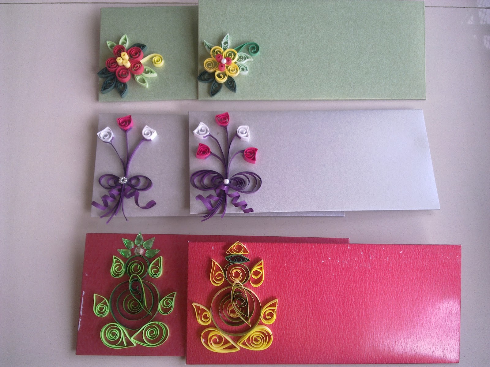 Shweta's Paper Quilling Even more quilled envelopes