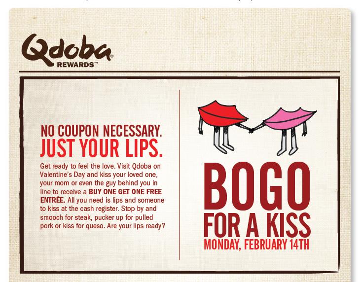 Qdoba BOGO Valentines Day Offer