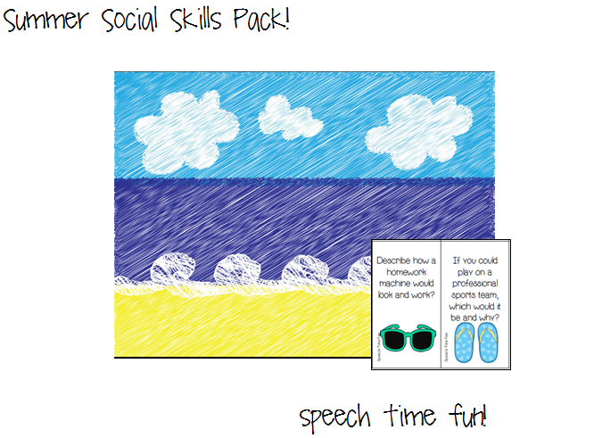Summer Social Skills Pack! - Speech Time Fun: Speech and Language ...