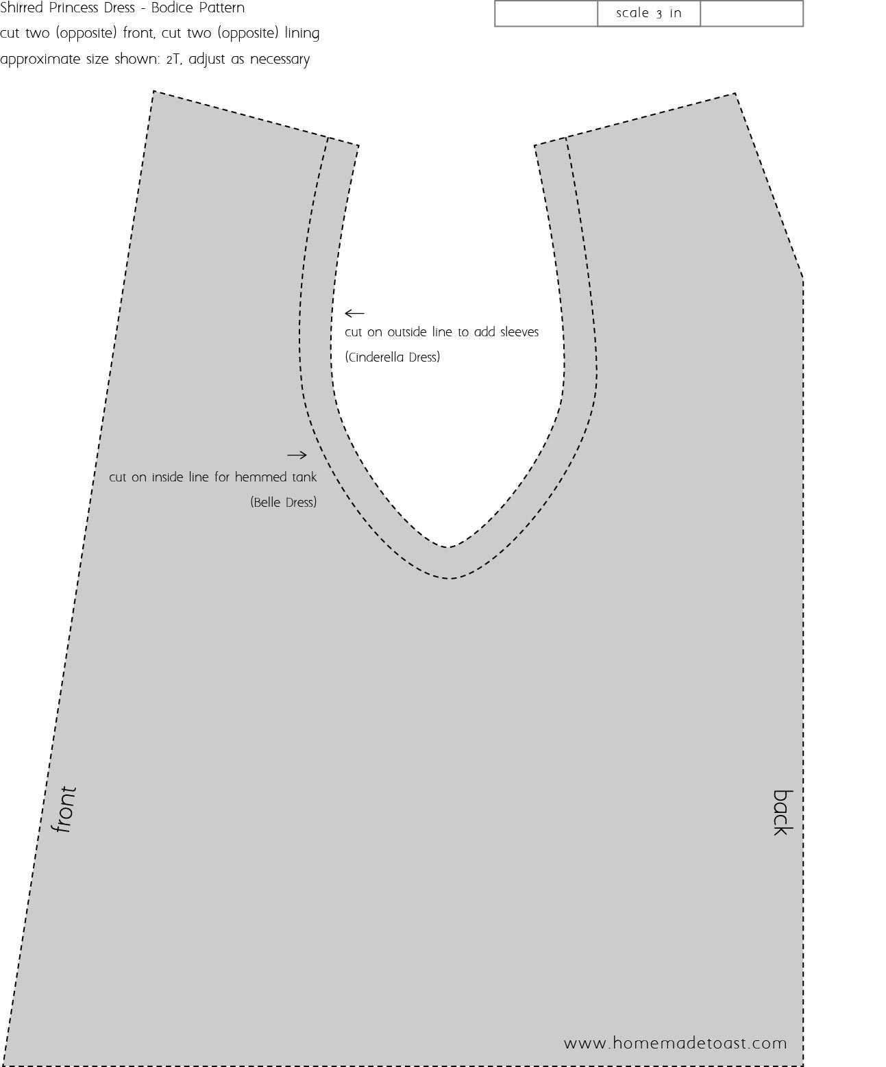 Princess Dress Pattern