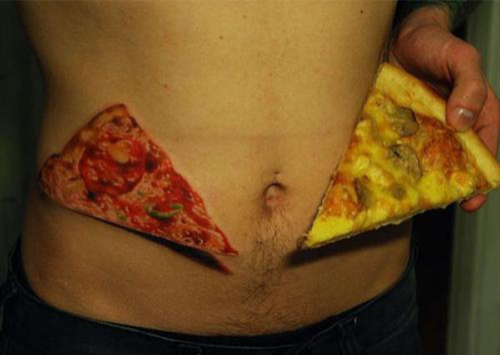 Pizza tattoo