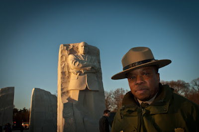 MLK Memorial. John McCaskill, Park Ranger.