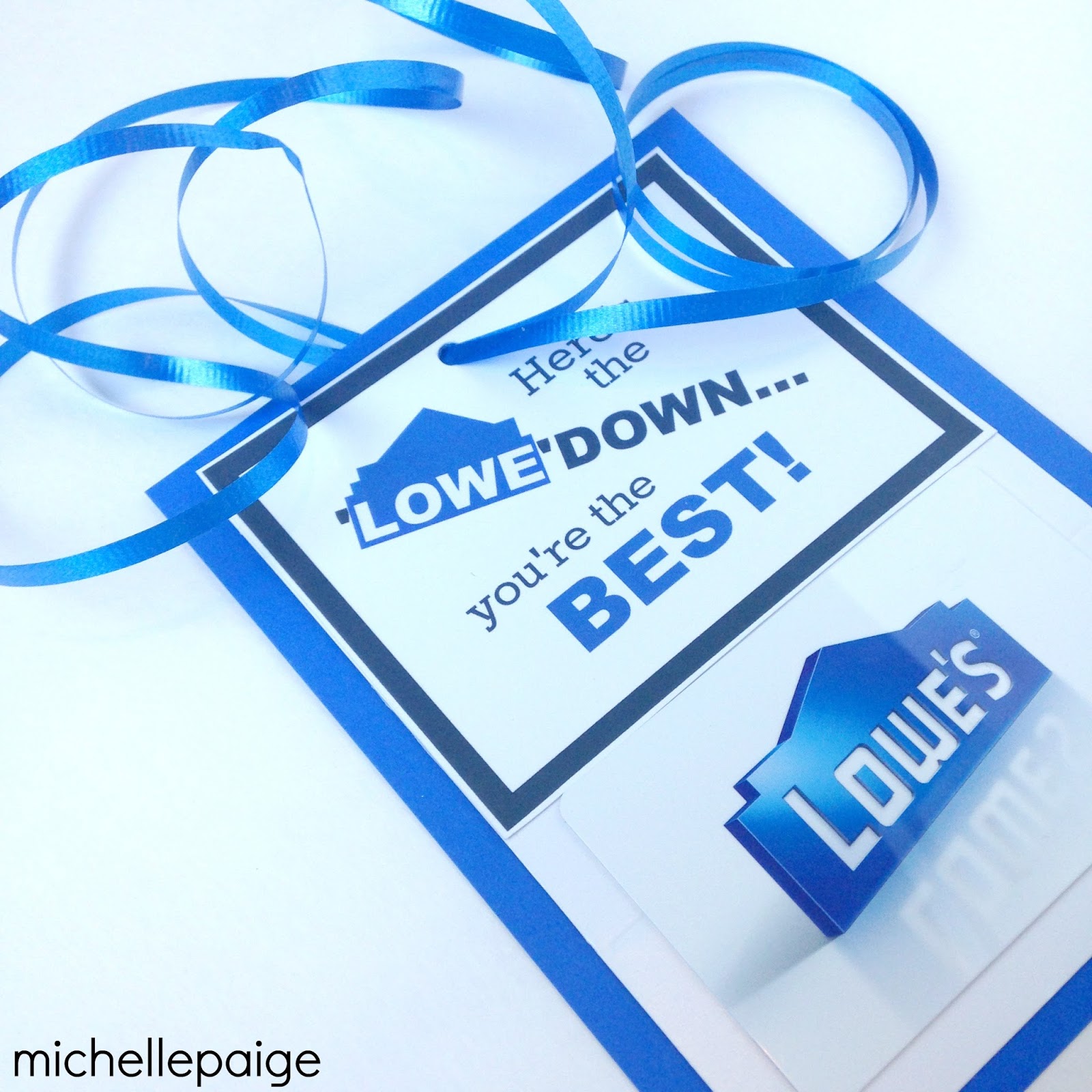 michelle paige blogs Here's the 'Lowe'down with a Lowes Gift Card