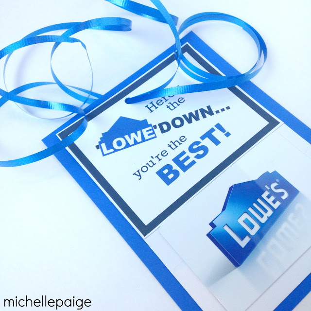 michelle paige blogs Here's the 'Lowe'down with a Lowes Gift Card
