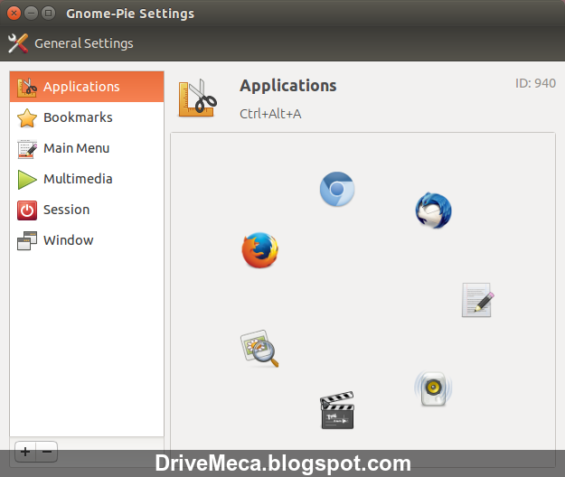 DriveMeca instalando Gnome Pie paso a paso