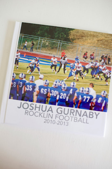 4 Years High School Football Career Photo Book