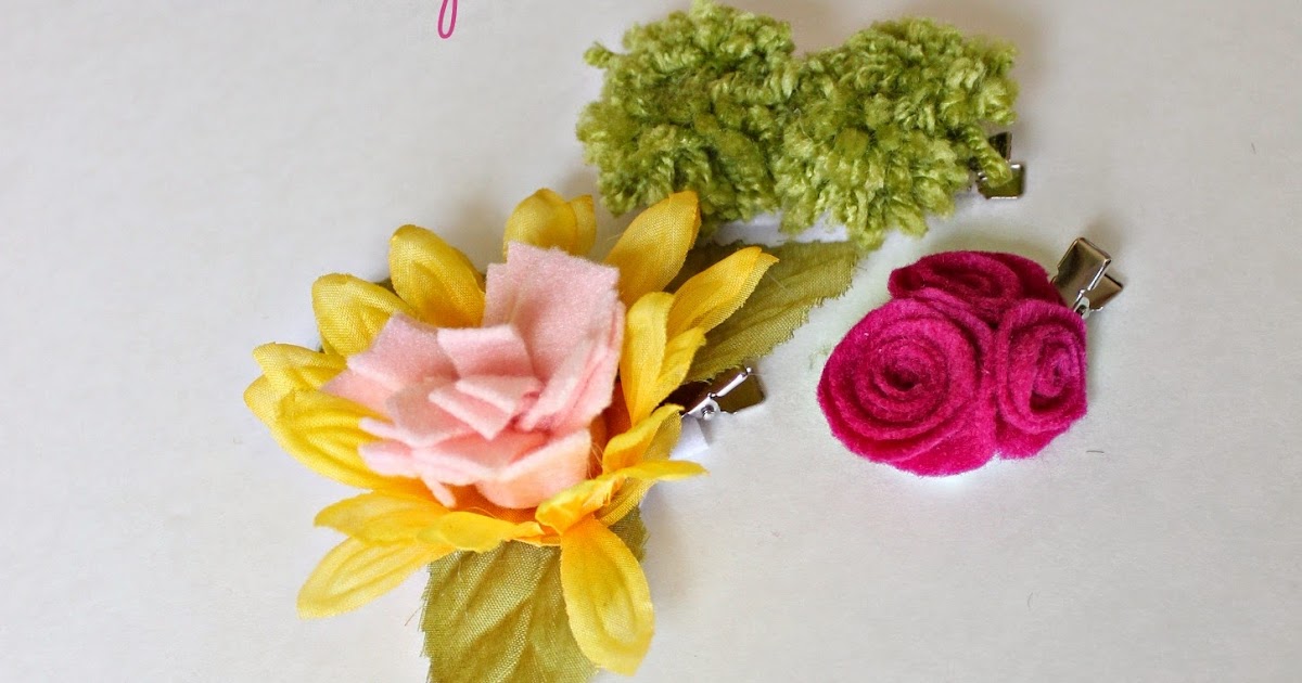 Fireflies and Jellybeans 3 Easy DIY 5 Minute Hair Clips {Tutorial}