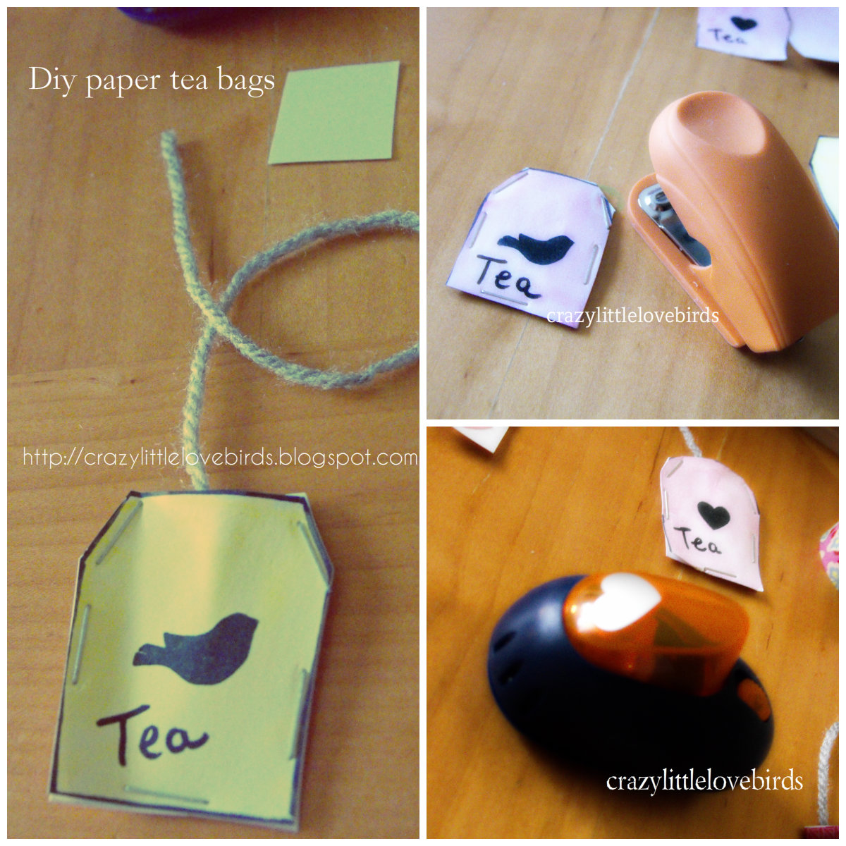 Crazylittlelovebirds Tea partyDiy paper tea bags