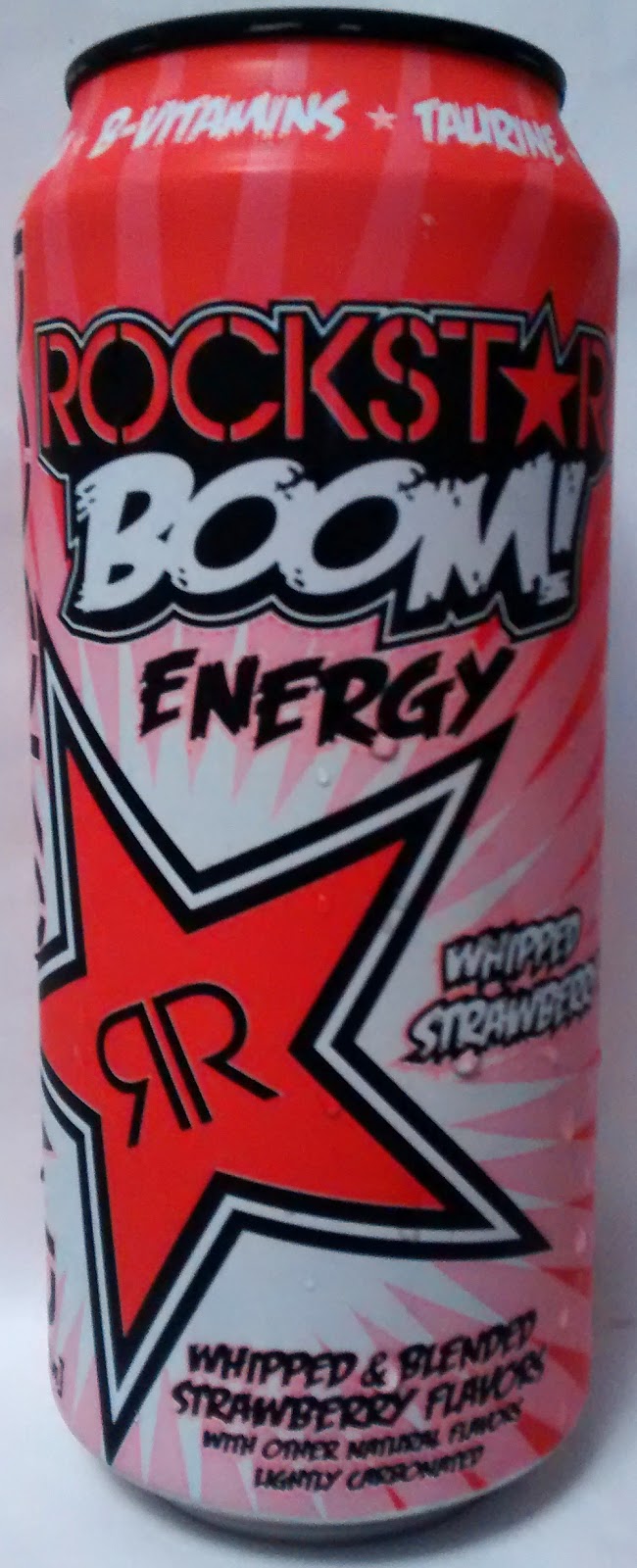 Caffeine King: Rockstar Boom Whipped Strawberry Energy Drink Review