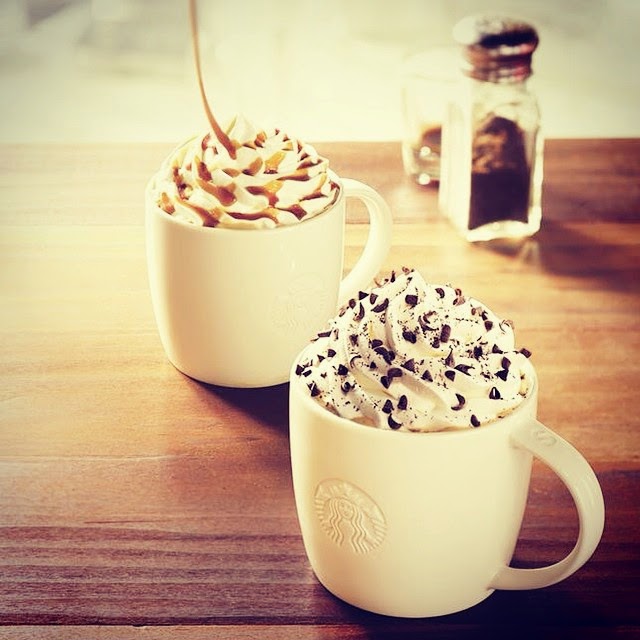 Starbucks Philippines French Vanilla Latte and Dark Caramel Latte