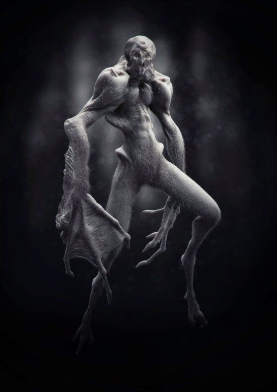As incríveis modelagens 3D digitais de Federico Scarbini Federico Scabini modelos 3d esculturas digitais ilustrações fantasia ficção científica alienígenas