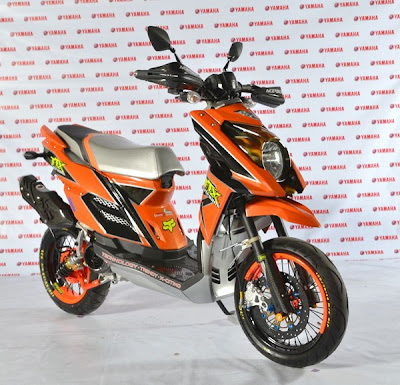 Modifikasi Yamaha X Ride Full Orange