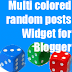 Multi Colored Random Posts Widget For Blogger