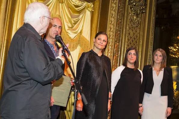 Crown Princess Victoria of Sweden attended the scholarship presentation ceremony at the Swedish Royal Opera organized by Micael Bindefeld Foundation in memory of Holocaust victims.