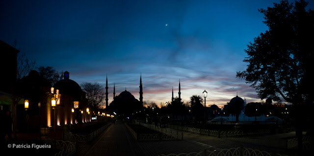 Blue Mosque at dusk