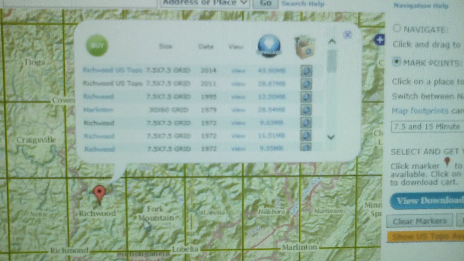 again the most useful maps for navigating the wilderness on foot is the 7 5 topographic map these are listed as 7 5x7 5 grid in the dialog box again the most useful maps for navigating the wilderness on foot is the 7 5 topographic map these are listed as 7 5x7 5 grid in the dialog box