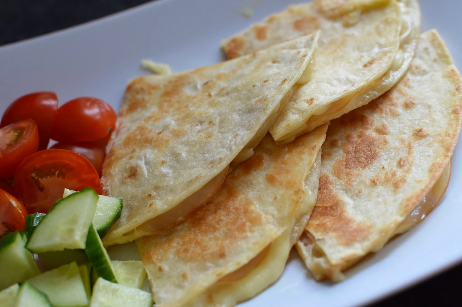 Quesadillas med ost & skinka