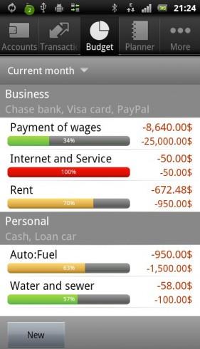 Inesoft Cash Organizer for Android software