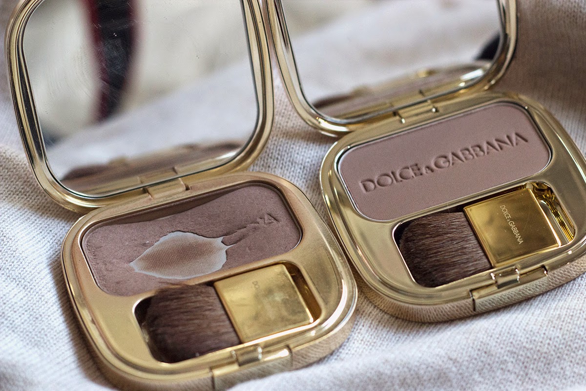 old and new dolce & gabbana blush tan 22