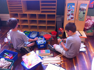 Organizing our Math shelf (and testing the materials!)