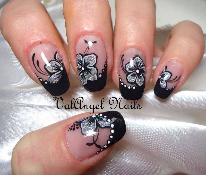 ValAngel Nails Art: Nail art "Flowers of Diamonds"