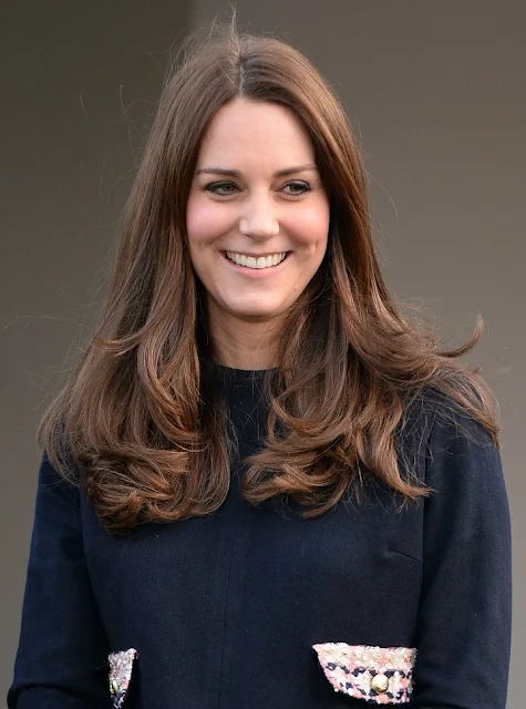 Kate Middleton wore MADDERSON LONDON Naomi Dress  EPISODE Angel Pumps