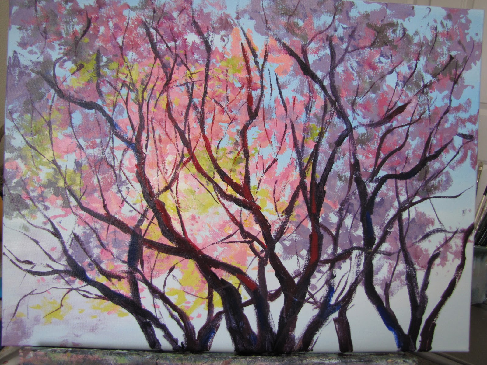 Karen Ilari Painting The Dogwood Tree