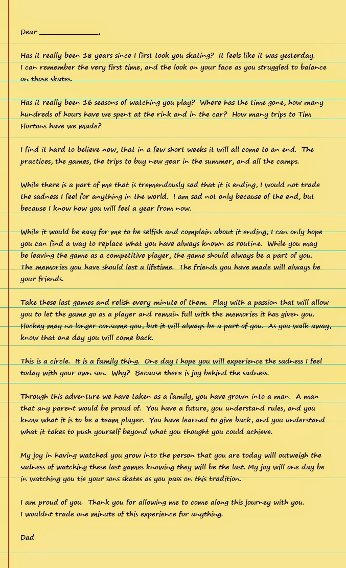 thank you letter to hockey parents coach chic s hockey diary a s letter to his at thank you letter to hockey parents coach chic s hockey diary a s letter to his at