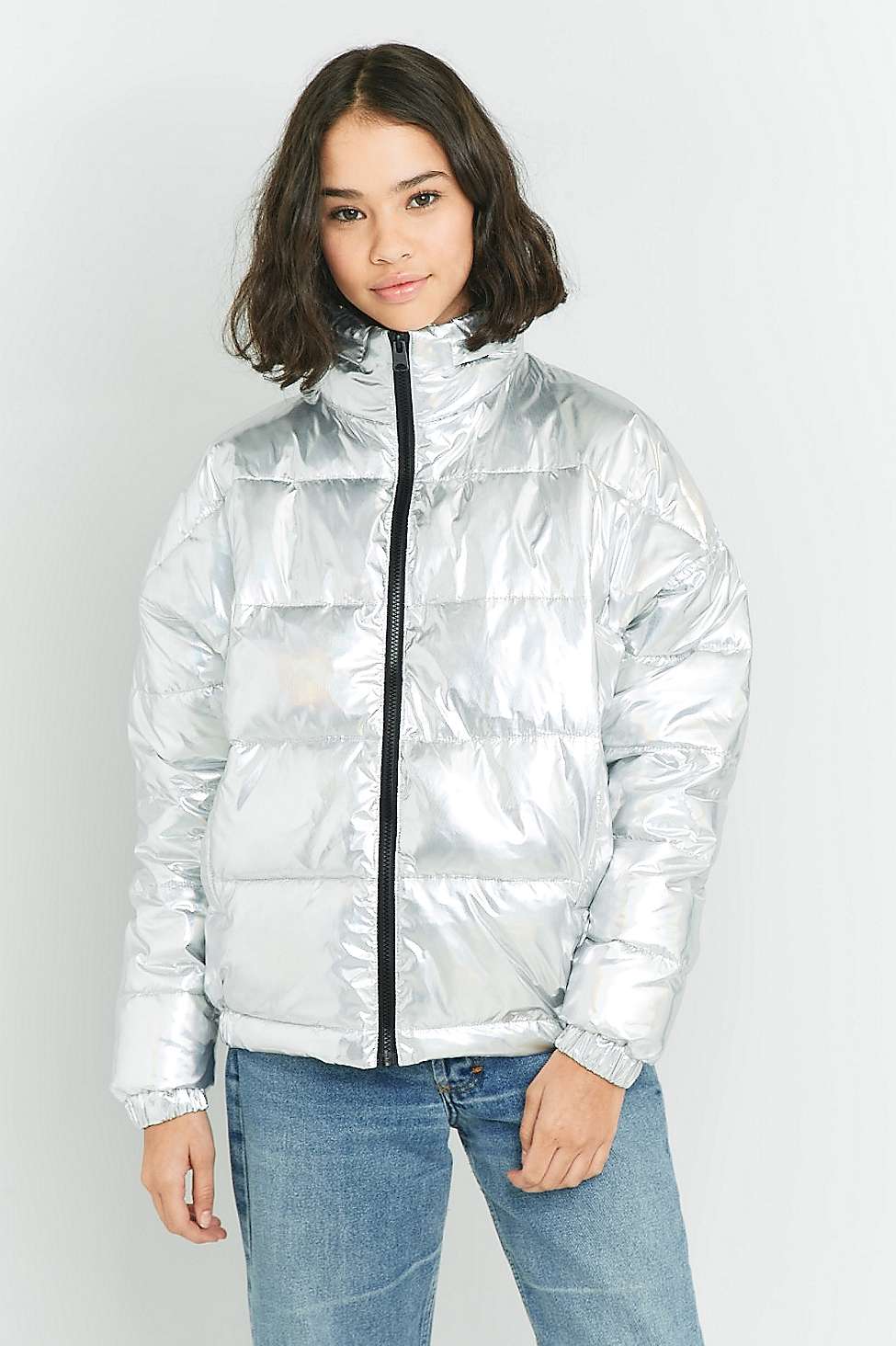 light before dark puffer jacket black