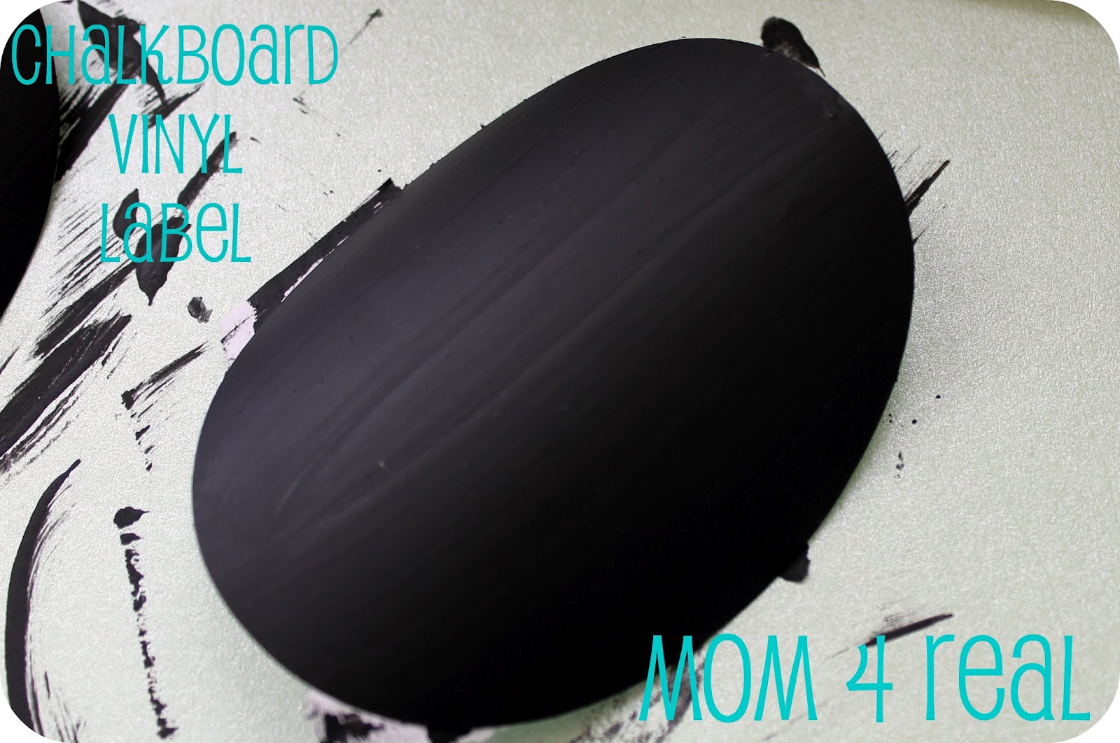 Make Your Own Chalkboard Vinyl and Labels {tutorial) Mom 4 Real